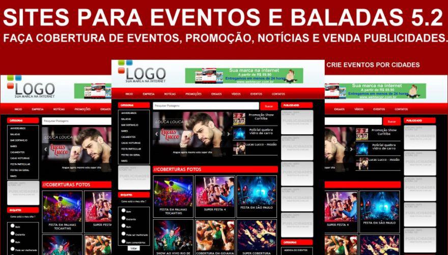 Criação de sites para eventos e baladas