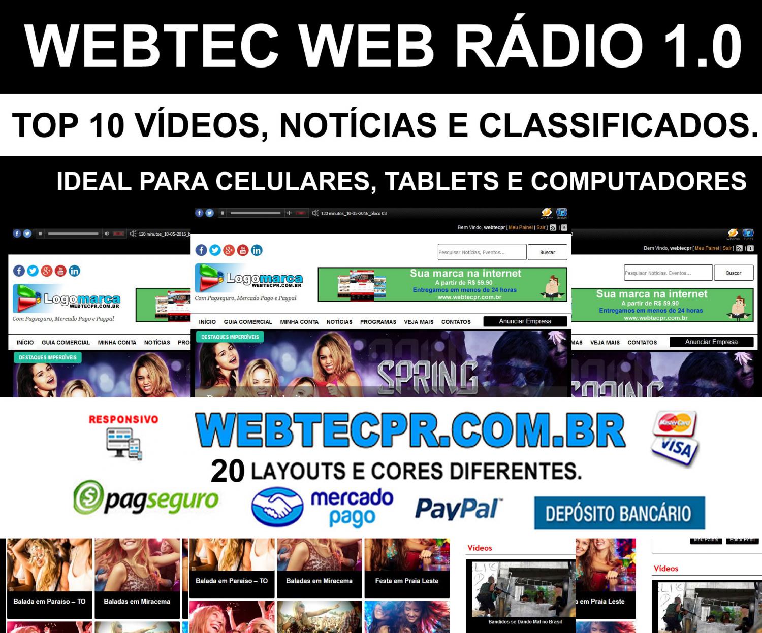 Criação de sites para rádio