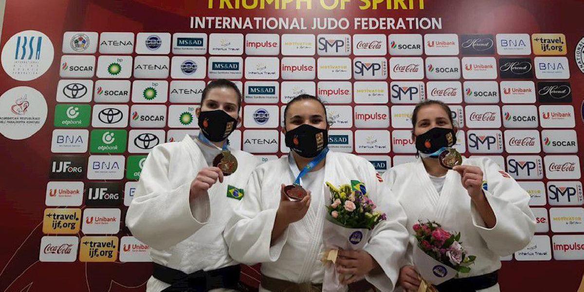 Brasil conquista mais 2 ouros e 1 bronze no judô paralímpico, em Baku