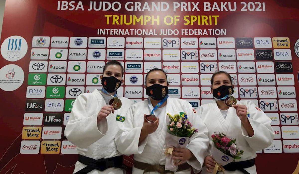 Brasil conquista mais 2 ouros e 1 bronze no judô paralímpico, em Baku