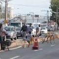 Contorno Sul recebe nova pista no cruzamento com a rua Uruguai