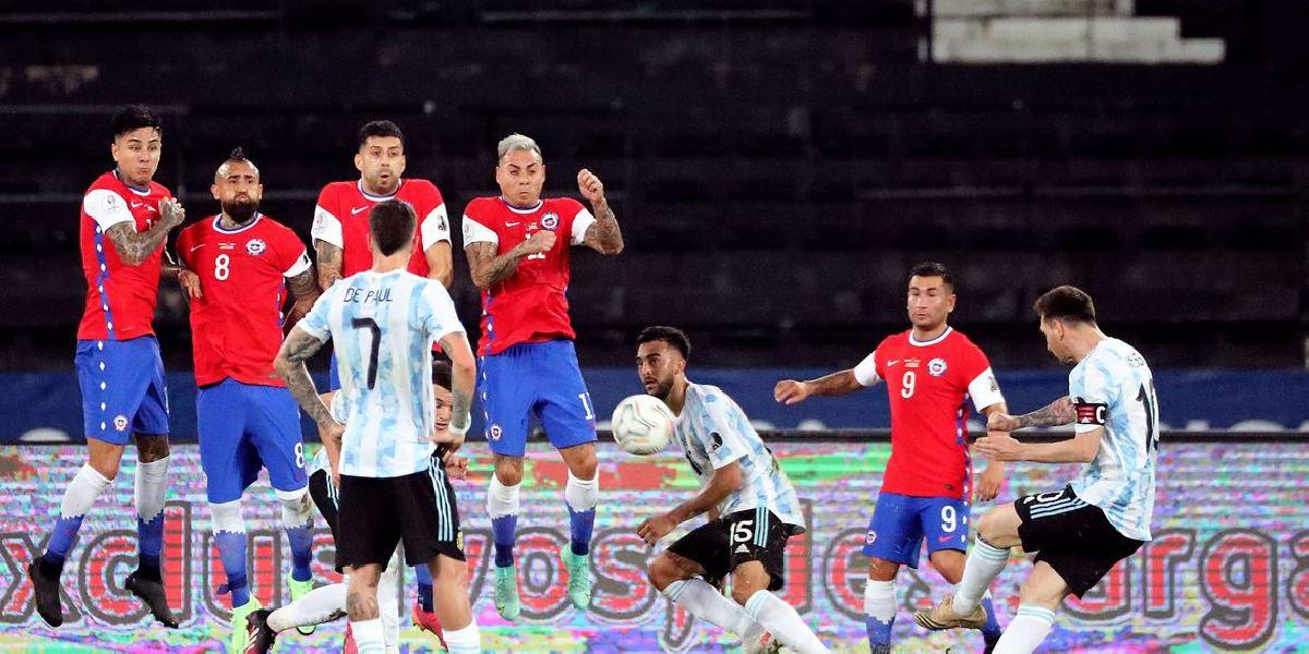 Copa América: Argentina e Chile empatam em 1 a 1 no Rio de Janeiro