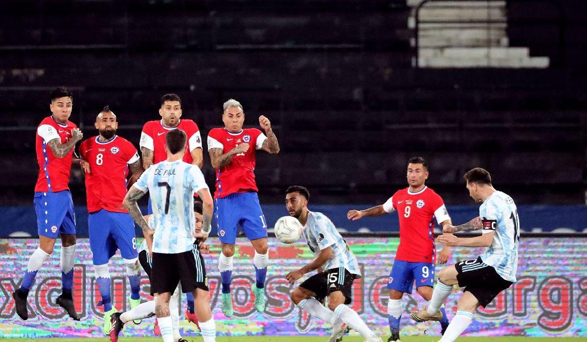 Copa América: Argentina e Chile empatam em 1 a 1 no Rio de Janeiro