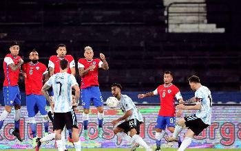 Copa América: Argentina e Chile empatam em 1 a 1 no Rio de Janeiro