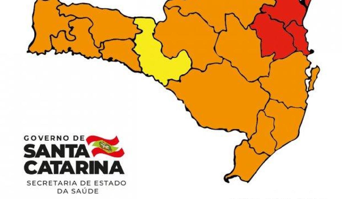 Coronavírus em SC: Três regiões em risco gravíssimo