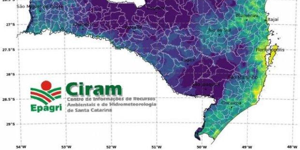 Defesa Civil e Ciram preveem temperaturas negativas e geada nesta terça-feira