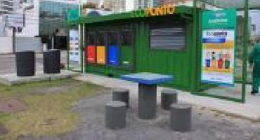 Ecoponto para descarte de recicláveis é inaugurado em Itajaí