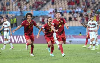 Eurocopa: com gol de Thorgan Hazard, Bélgica derrota Portugal