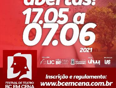 Festival de Teatro BC em Cena está com inscrições abertas