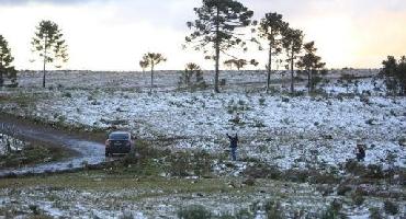 Início de semana gelado com temperatura negativa e geada