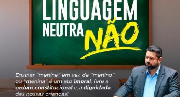 Kaká protocola projeto que proíbe \'\'linguagem neutra\'\' na grade curricular