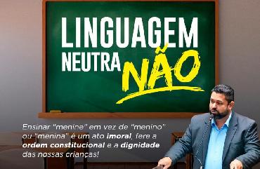 Kaká protocola projeto que proíbe \'\'linguagem neutra\'\' na grade curricular