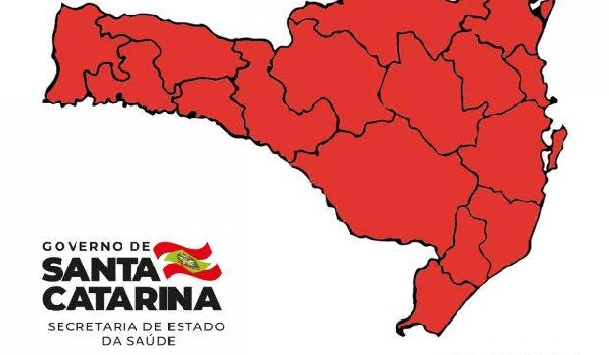 Matriz de Risco aponta todas as 16 regiões de Santa Catarina em situação gravíssima