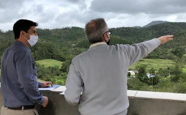 Meirinho visita área...