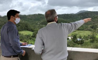 Meirinho visita área...