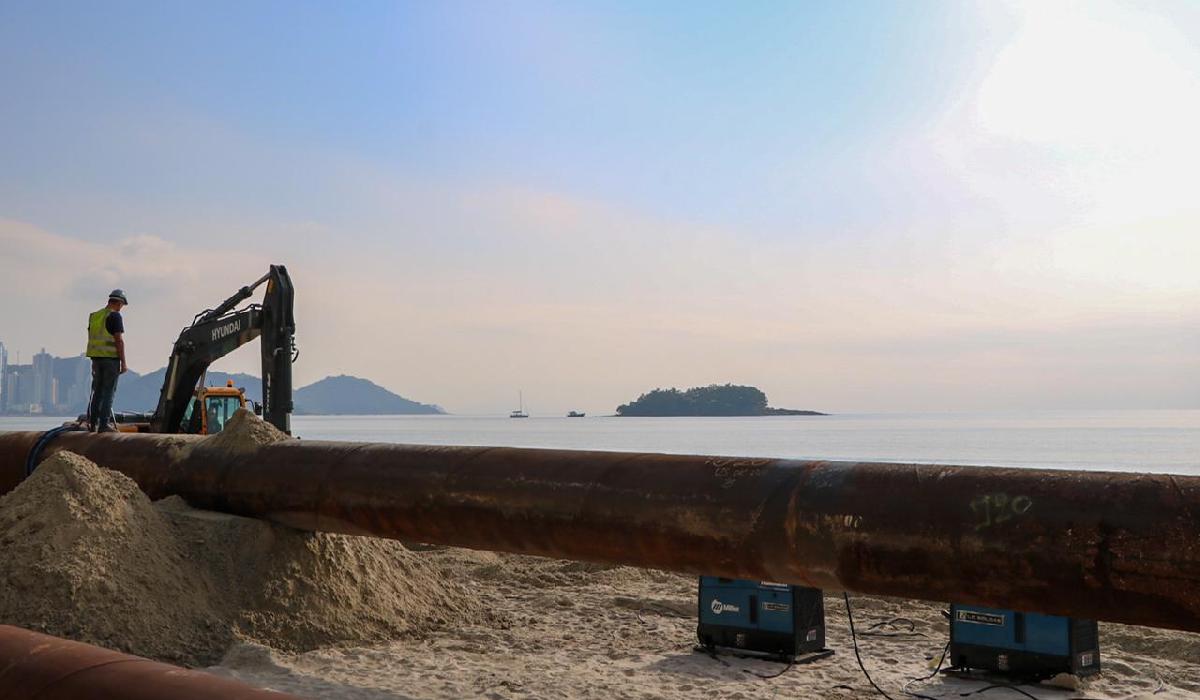 Nova draga deverá dar agilidade a obra de recuperação da Praia Central