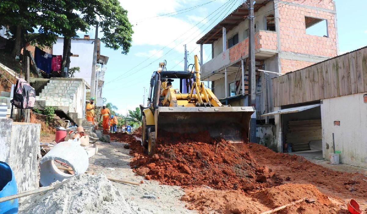 Obra de ampliação da rede coletora concluiu implantação de 14km de rede