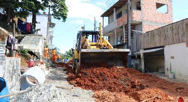 Obra de ampliação da rede coletora concluiu implantação de 14km de rede