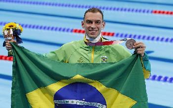 Olimpíada: Fernando Scheffer fatura bronze na natação