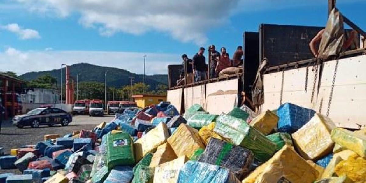 PF e PRF fazem a maior apreensão de maconha da história de Santa Catarina