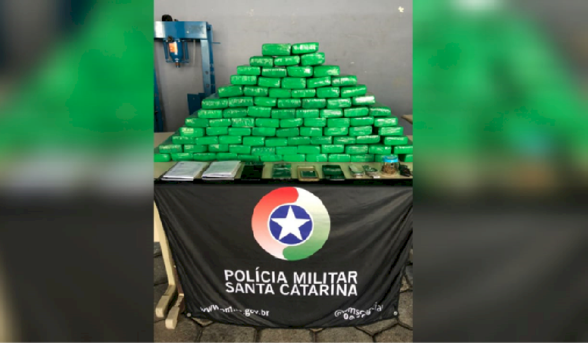 PMSC apreende 60 kg de maconha em Balneário Camboriú