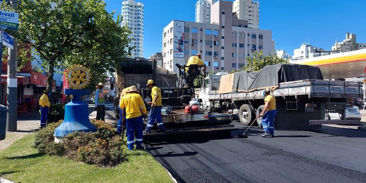 Requalificação Asfáltica ultrapassa 105km em 257 vias de Balneário Camboriú