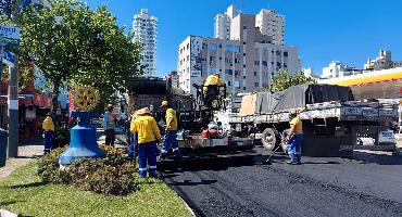 Requalificação Asfáltica ultrapassa 105km em 257 vias de Balneário Camboriú