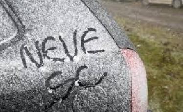 Segunda-feira com neve...