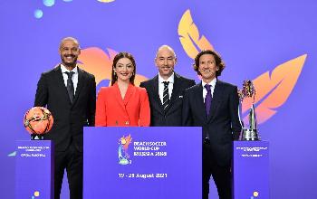 Sorteio define grupos da Copa do Mundo de Beach Soccer de 2021