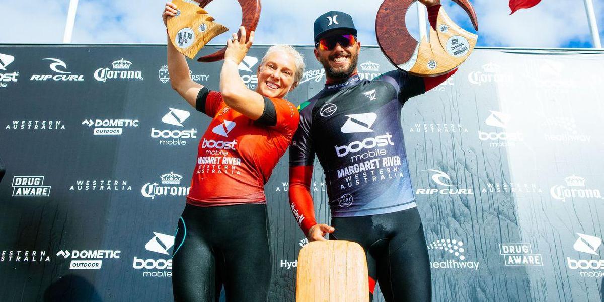 Surfe: com dobradinha, Brasil domina topo do pódio em Margaret River