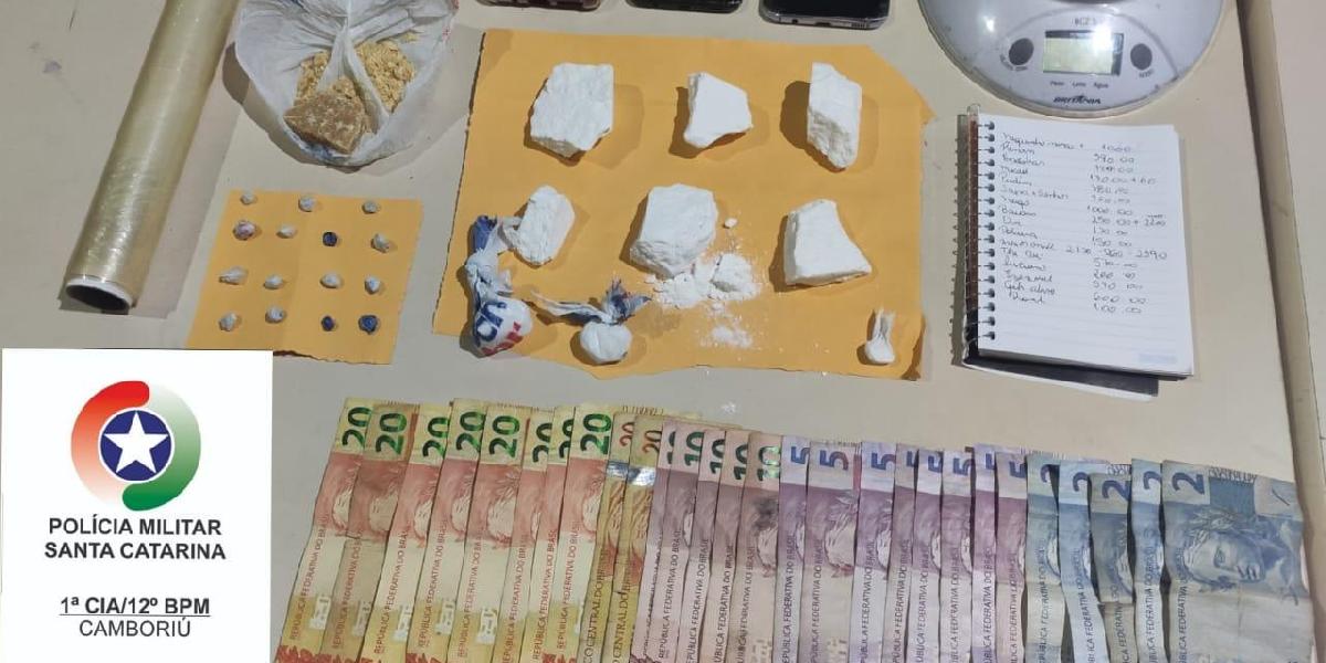 Trio preso em Camboriú por tráfico de drogas