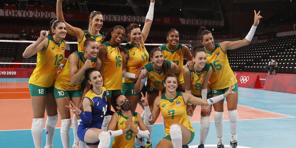 Vôlei: Brasil vence Quênia e pega o Comitê Russo nas quartas em Tóquio