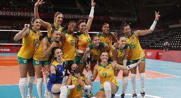 Vôlei: Brasil vence Quênia e pega o Comitê Russo nas quartas em Tóquio